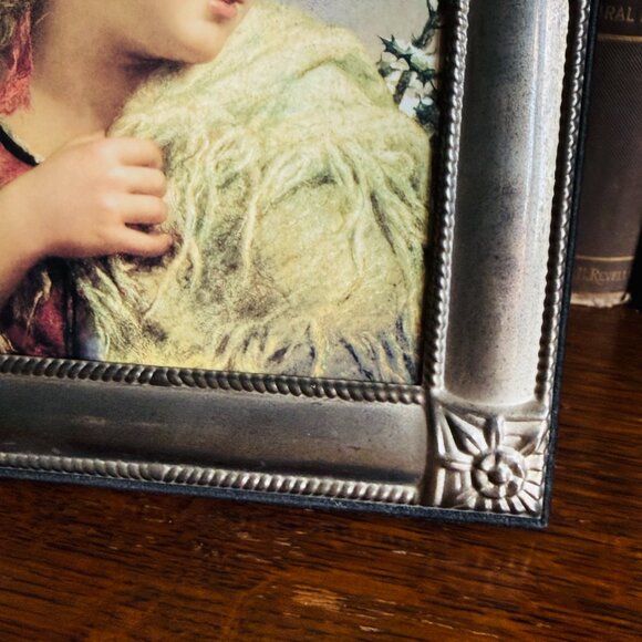 Vintage Silver Frame with Pretty Girl 5 X 7 - Picture 6 of 11